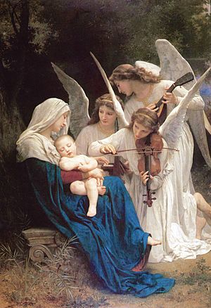 Archivo:William-Adolphe Bouguereau (1825-1905) - Song of the Angels (1881)