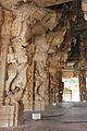 Yali pillars in a small open mantapa in the Vitthala temple complex in Hampi 2