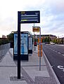A bus stop in Aalborg, Denmark 2004 ubt