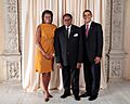 Bingu wa Mutharika with Obamas