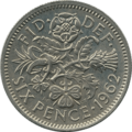 British sixpence 1962 reverse.png