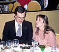 Carrie Fisher with Wim Wenders