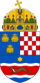 Coat of arms of Croatia (1868-1918) with crown