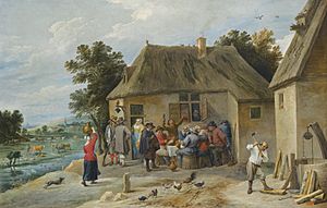 Archivo:David Teniers II Countryside Inn 1654
