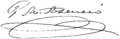 Firma de José María Asensio