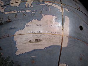 Archivo:Globe Coronelli Map of New Holland