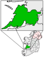 Ireland map County Clare Magnified