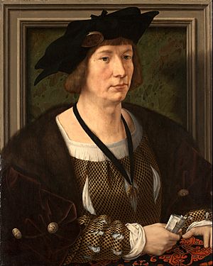Archivo:Jan Gossart, called Mabuse - Portrait of Hendrik III, Count of Nassau-Breda - Google Art Project