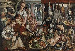 Archivo:Joachim Bueckelaer - De welvoorziene keuken - SK-A-1451 - Rijksmuseum