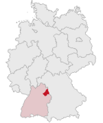 Archivo:Lage des Landkreises Schwaebisch Hall in Deutschland