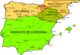 Map Iberian Peninsula 910-es