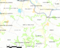 Map commune FR insee code 33468
