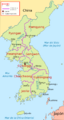 Mapa de Provincias Corea