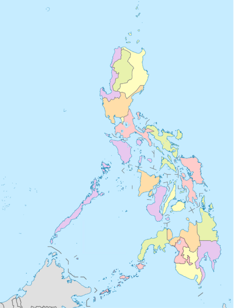 Mapa regional de Filipinas