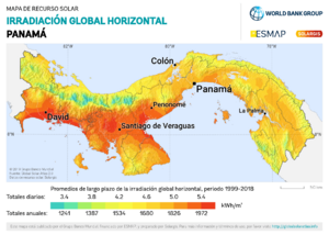 Archivo:Panama GHI Solar-resource-map lang-ES GlobalSolarAtlas World-Bank-Esmap-Solargis