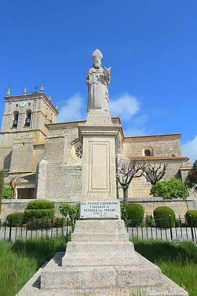 Archivo Pedrosa del Páramo, monumento a Pedro Paramón