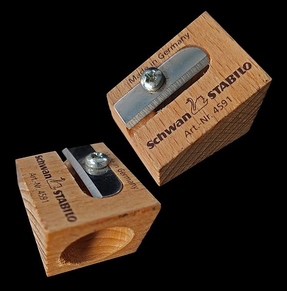 Pencil sharpener Schwan wood