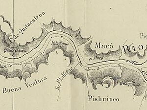 Archivo:Pishuinco en el Mapa de la Expedicion de Francisco Vidal Gormaz