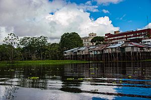 Archivo:Rio Itaya bañando las orillas de Iquitos