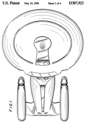 Archivo:USD307923 art (Andrew Probert, toy starship, Enterprise)