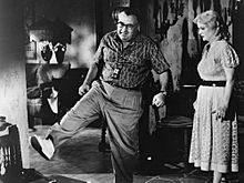 What Ever Happened to Baby Jane? (film) 1962 - Production photo. Robert Aldrich, Bette Davis.jpg
