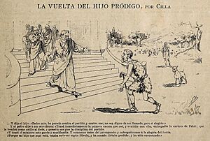 Archivo:1891-12-13, Blanco y Negro, La vuelta del hijo pródigo, por Cilla