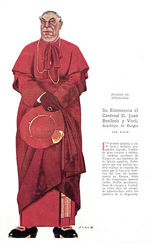 Archivo:1923-10-13, Caras y Caretas, Figuras de actualidad, Su eminencia el Cardenal D. Juan Benlloch y Vivó, Arzobispo de Burgos, Sirio