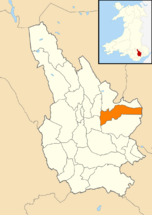 2024 Wales Caerphilly Community Newbridge map.svg