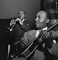Al Casey and Eddie Barefield, Café Society, New York, between 1946 and 1948 (William P. Gottlieb 01161)