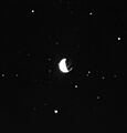 Apollo 16 UV photo of Earth rotated