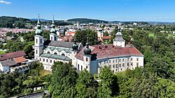 Attnang-Puchheim - Schloss Puchheim mit Basilika Maria Puchheim.JPG