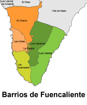 Archivo:Barrios de Fuencaliente con leyenda