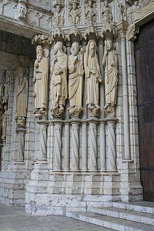Archivo:Chartres Cathedral North Porch Central Bay Left Jamb 2007 08 31