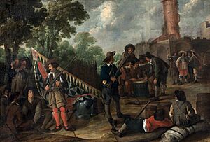 Archivo:Cornelis de Wael - Spanish Tercio soldiers at their bivouac