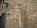 Crucero de la fachada de la iglesia parroquial de San Miguel, en Torrecilla de Alcañiz