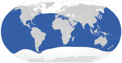 Distribución del tiburón blanco