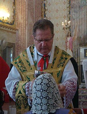 Archivo:Dom Rifan distributing Holy Communion