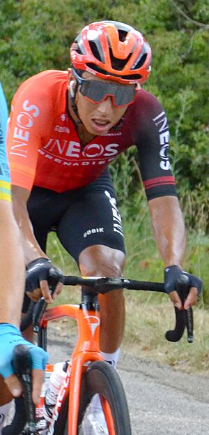 Archivo:Egan Bernal étape 16 TDF 2024