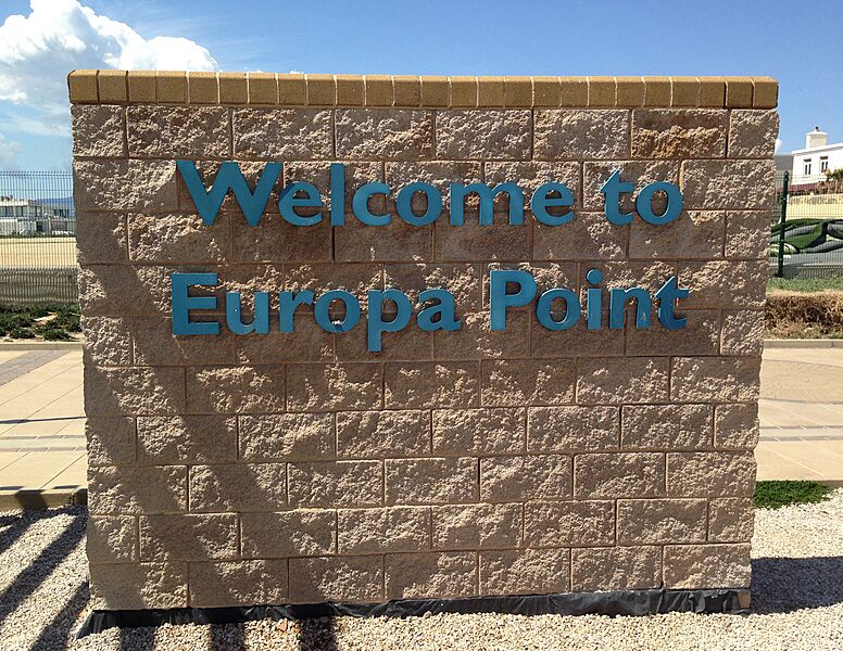 Europa Point Sign