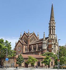 Exterior of the Església de Sant Francesc de Sales (Barcelona).jpg