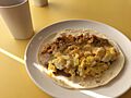 Food 宏都拉斯豆泥起司餅, Super Baleada, 拉丁美洲小吃, Fiesta Cafeteria, 台北 (15803858497)
