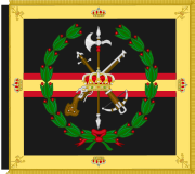 Guidon of the 2nd Spanish Legion Brigade King Alfonso XIII (Obverse).svg