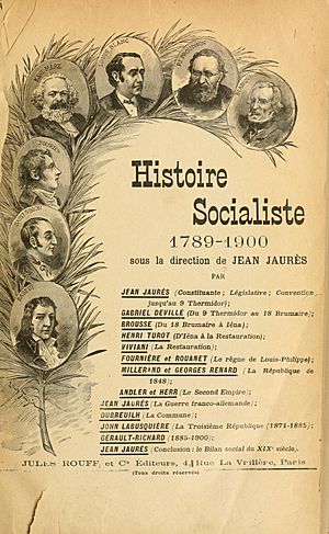Archivo:Histoire socialiste (Jaurès) affiche