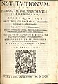 Institutiones Justiniani (1592)