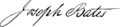 Joseph Bates signature