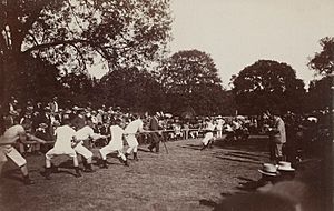 Archivo:L'équipe de Suède vainqueur du Racing Club de France, au tir à la corde des JO 1900