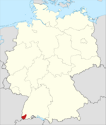 Archivo:Lage des Landkreises Loerrach in Deutschland