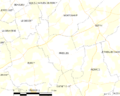 Map commune FR insee code 14521