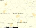 Map commune FR insee code 62424