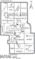Map of Richland County Ohio With Municipal and Township Labels